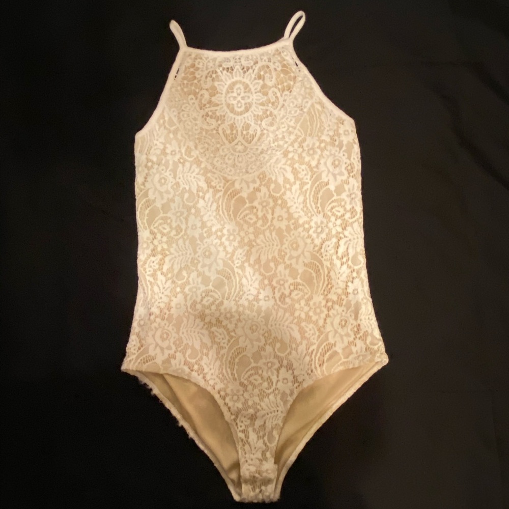 White Lace Bodysuit